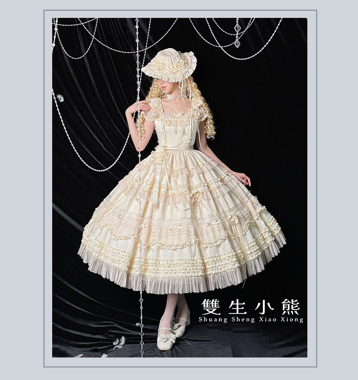 【受注予約4/28まで】Camellia Dream スクエアネックワンピース・ロング丈