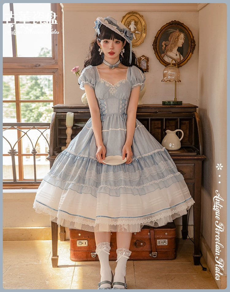 [Pre-orders available until 7/8] Antique Porcelain Plates Dress