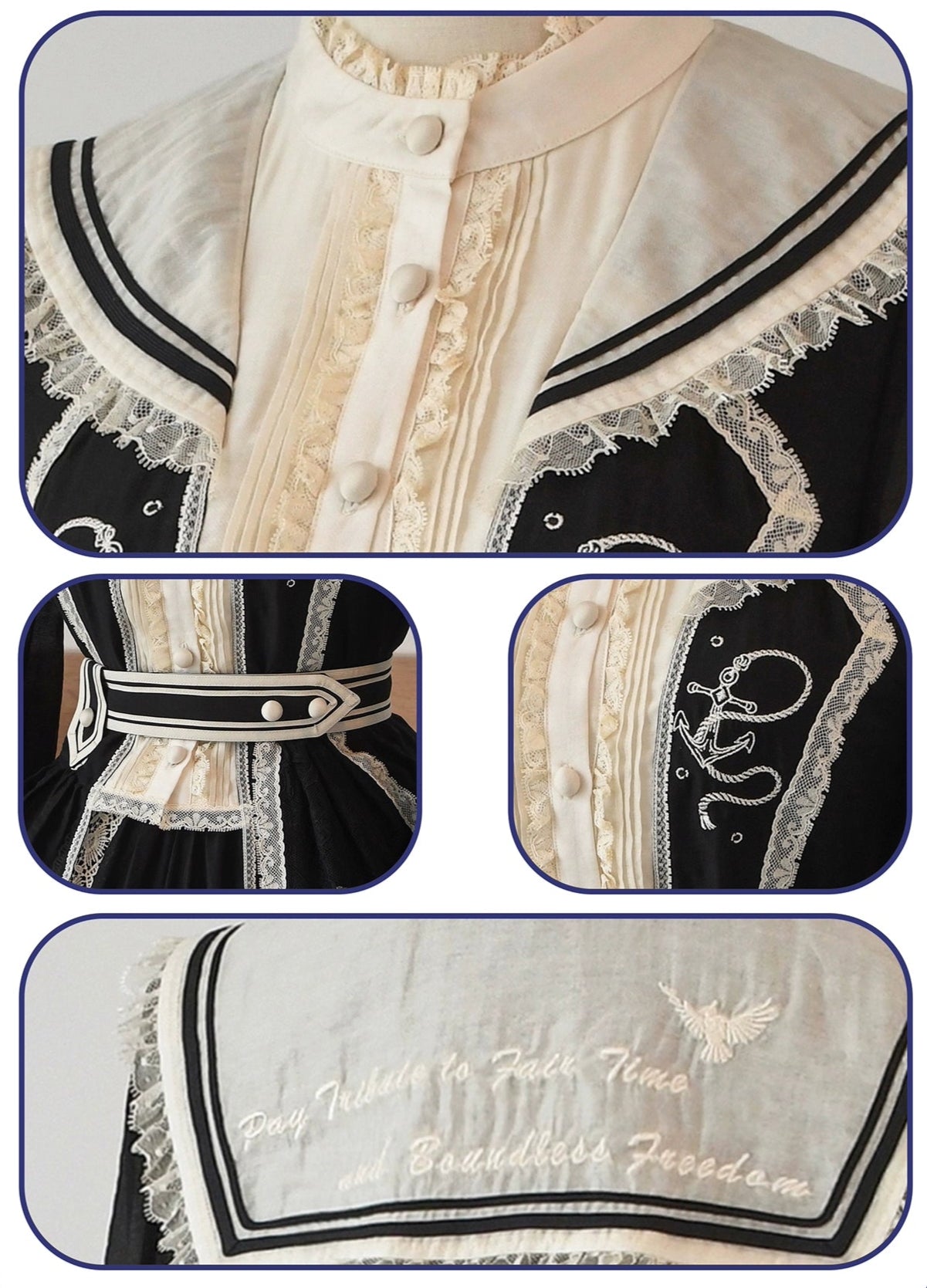 【受注予約8/31まで】Boundless Freedom マリンテイストトップス・長袖