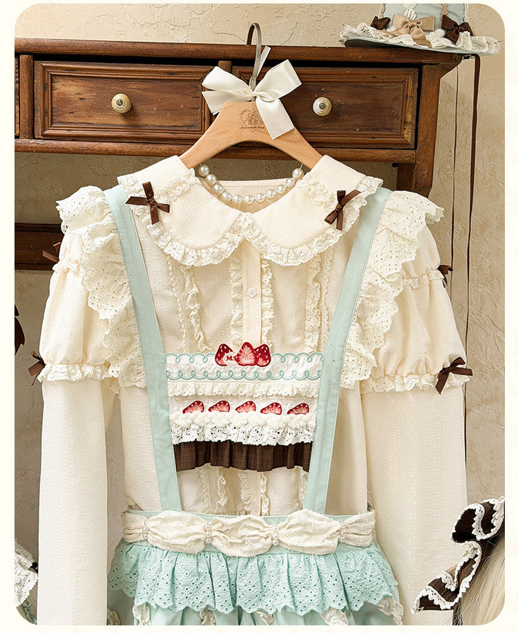 【受注予約1/26まで】Sweet Cup Cake サスペンダースカート