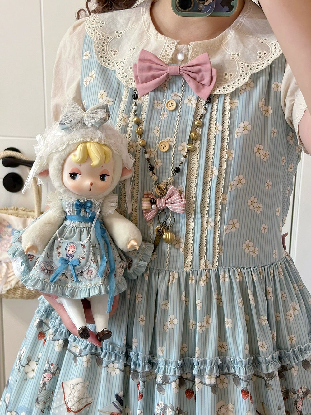 [Pre-orders available until 2/19] Sweetie Sheep Print Jumper Skirt