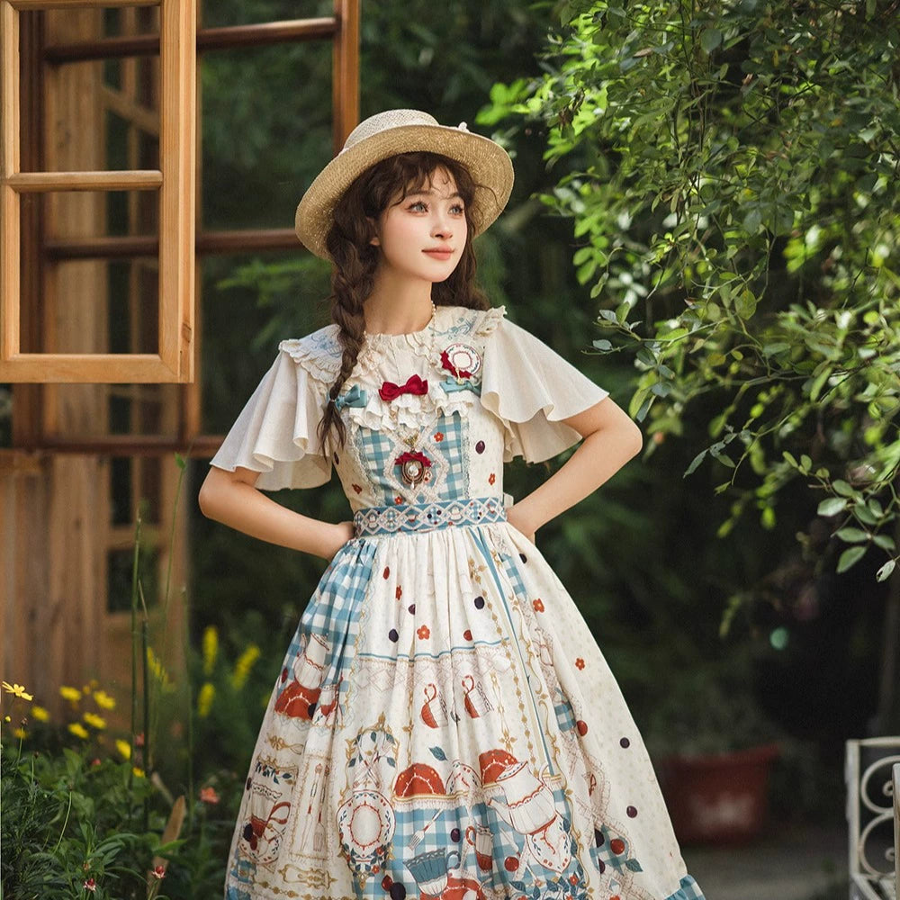 [Pre-order] Picnic Tea Party Embroidered Blouse