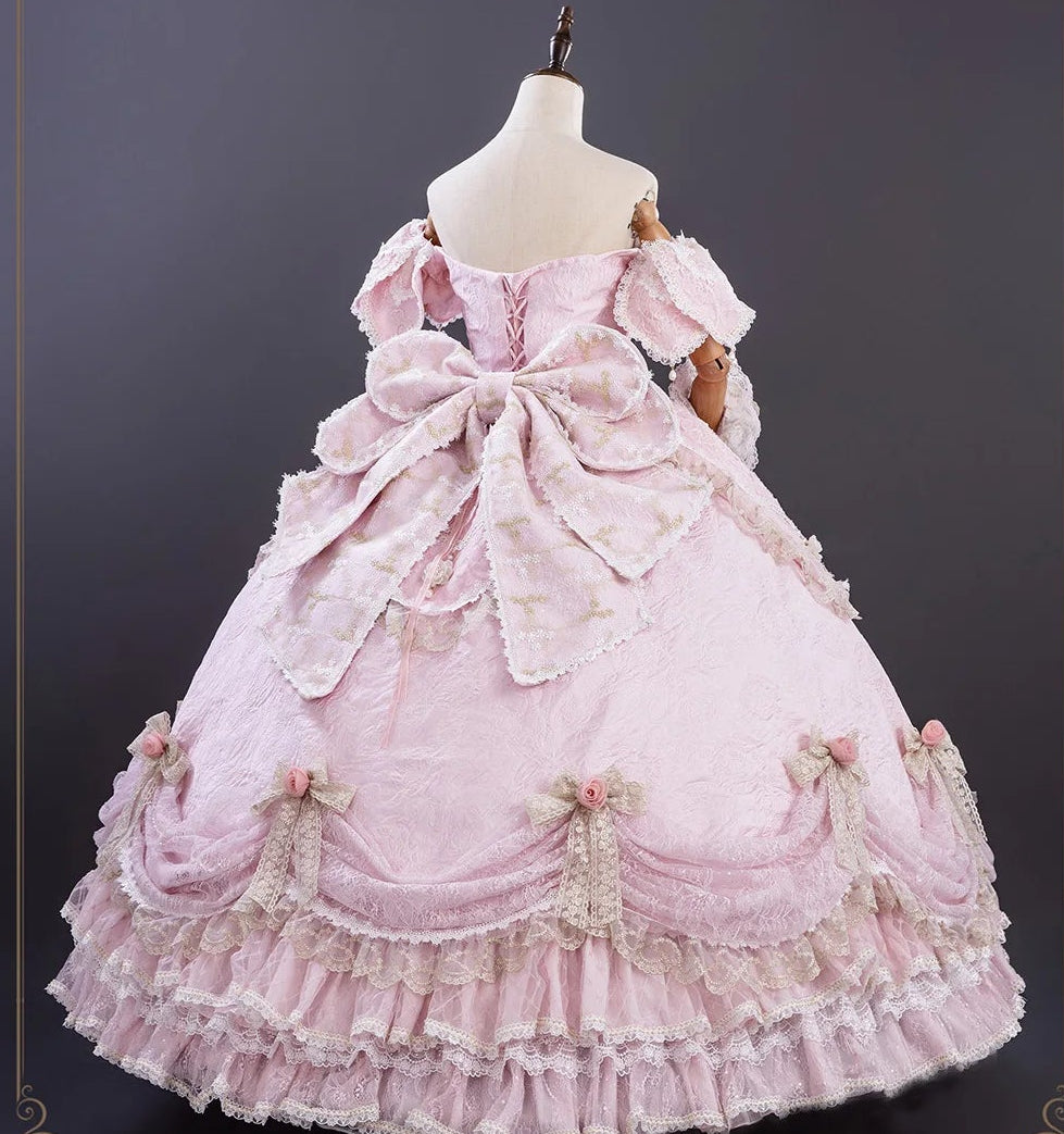 【受注予約9/16まで】With Bell プリンセスドレス ロング丈・ピンク