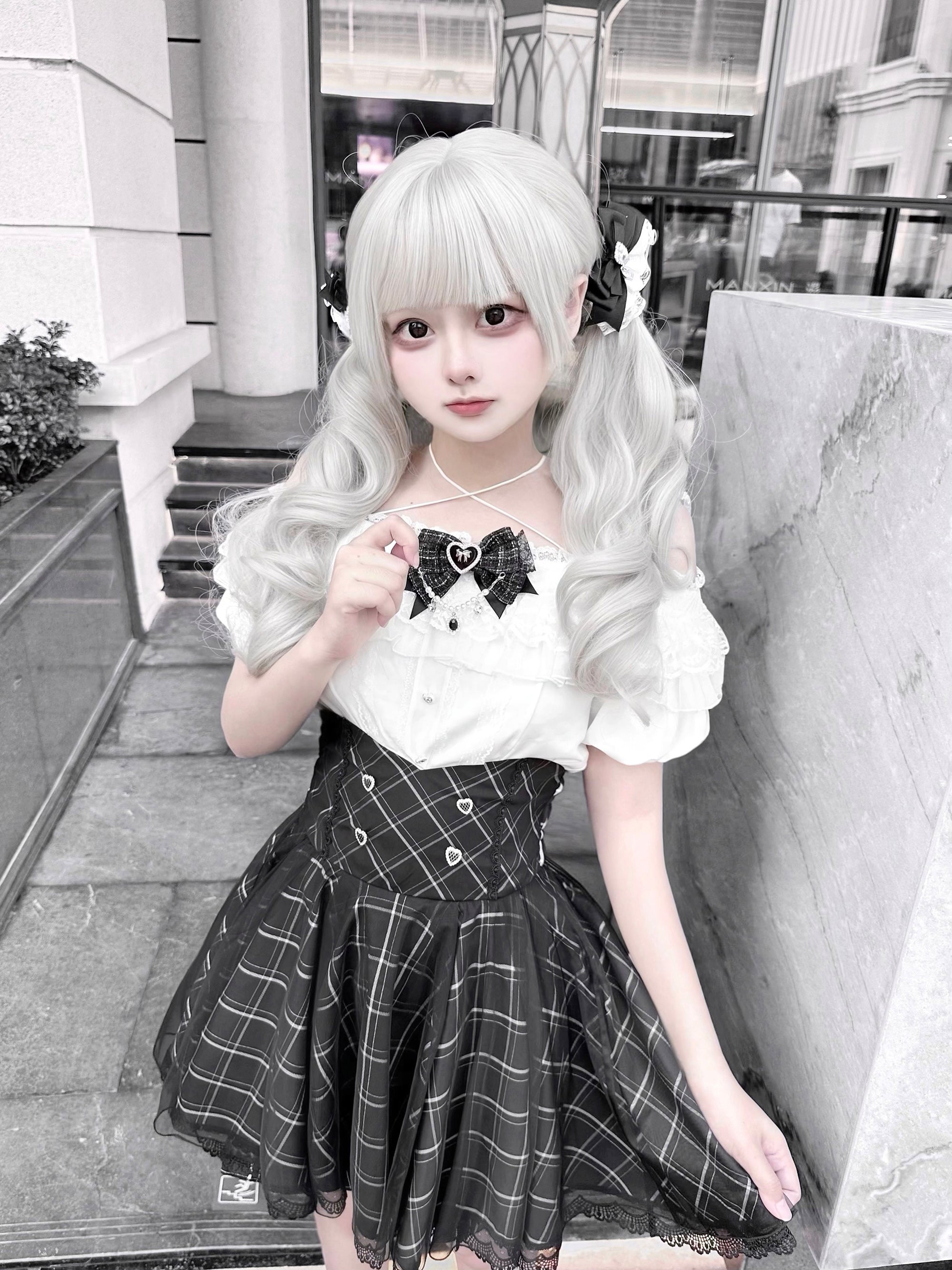 Black Heart サブカル地雷系ミニ丈セットアップ