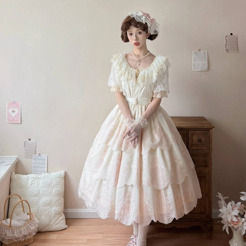 【受注予約9/25まで】Noble Garden 刺繍スカート