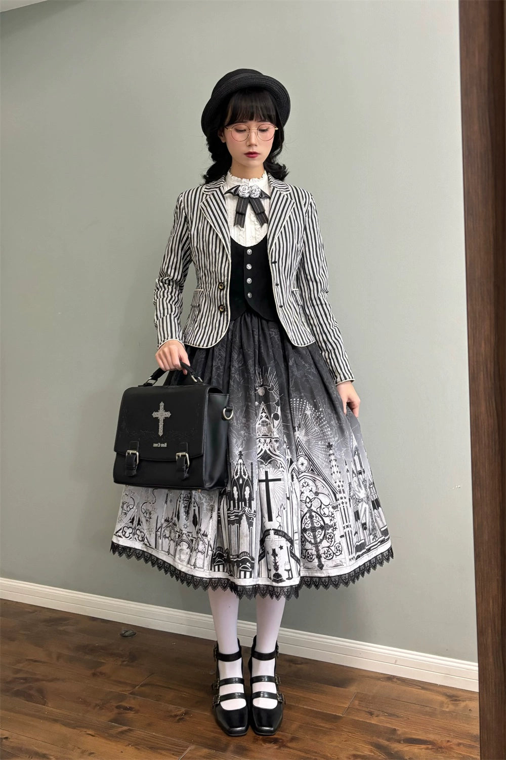 [Sale period ended] Sanctuary Gothic Lolita print skirt