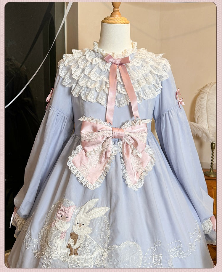 【再販・受注予約12/23まで】Lace Figure アップリケワンピース