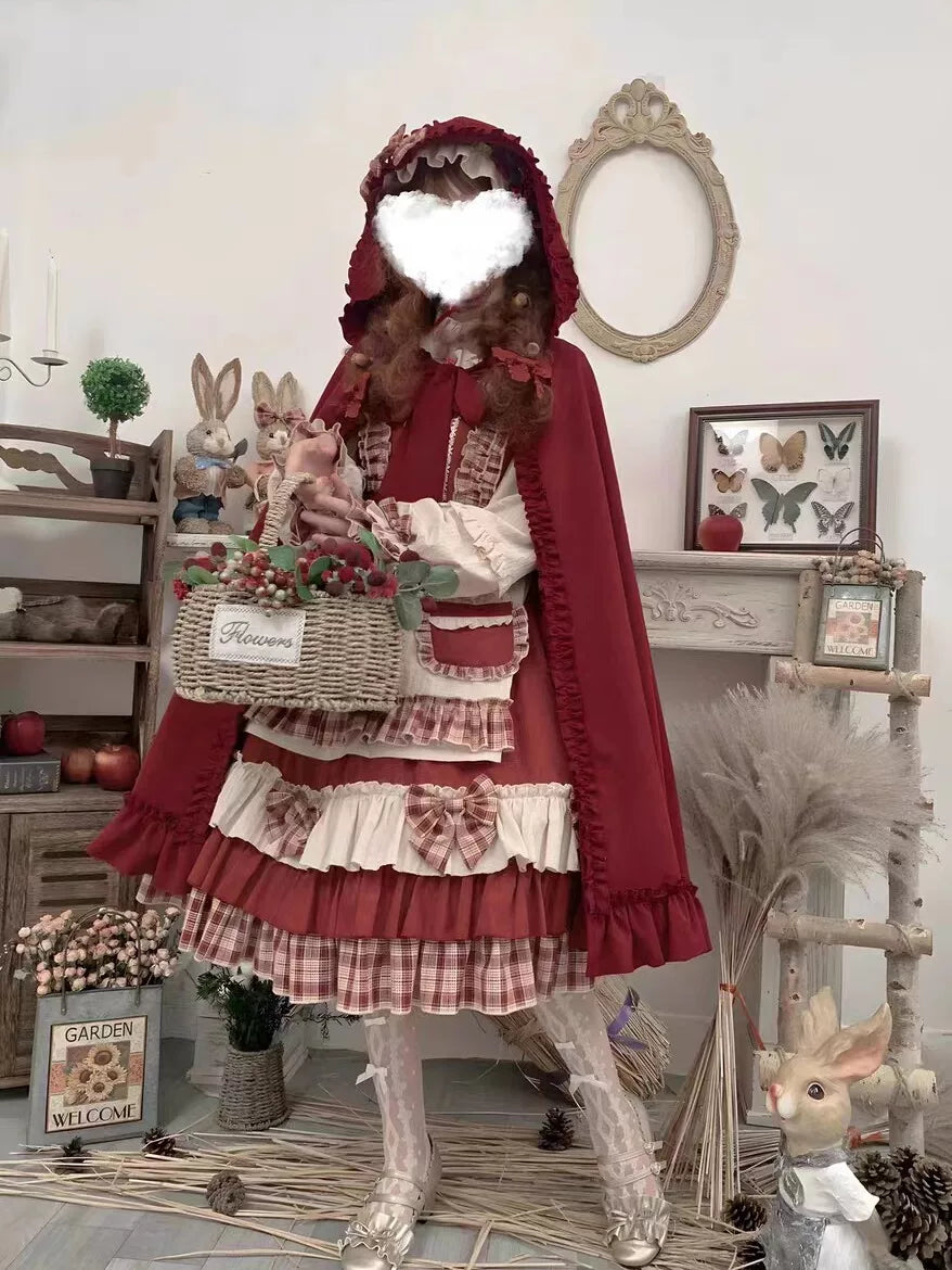 Berry Girl 赤ずきん風ワンピース フルセット