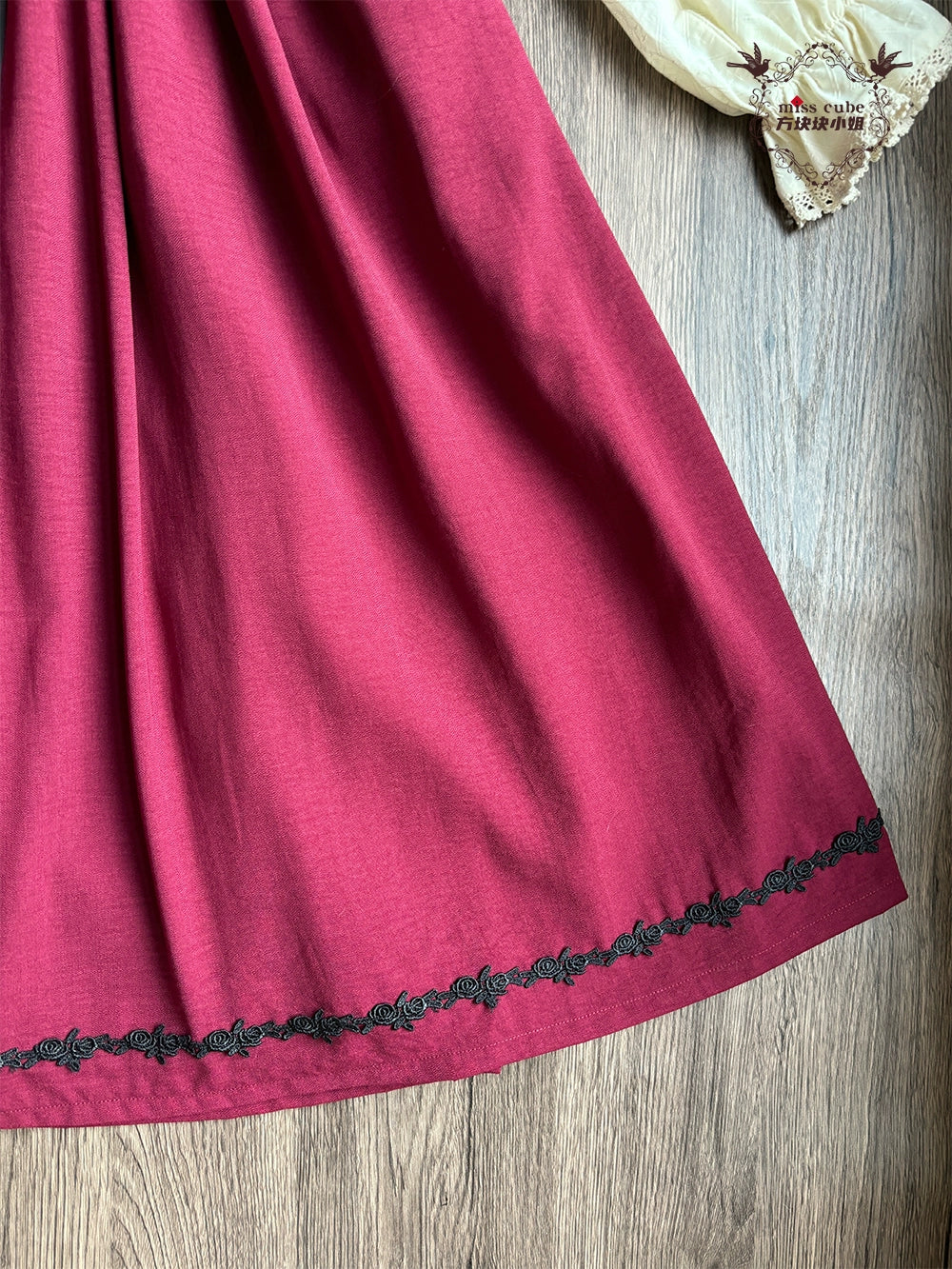 【予約販売】Sketch Wild Rose ドッキングワンピース 無地タイプ