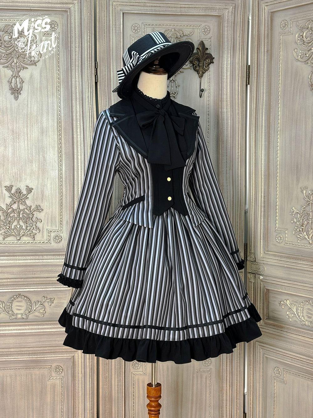 【予約販売】Classic Chocolat Stripe ストライプショートジャケット