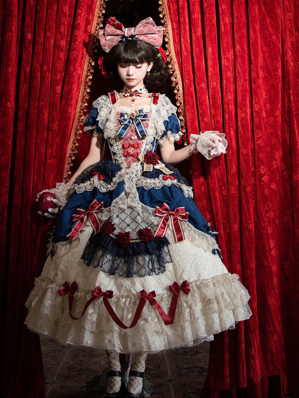 Mirror Snow White プリンセススイートドレス・ネイビー
