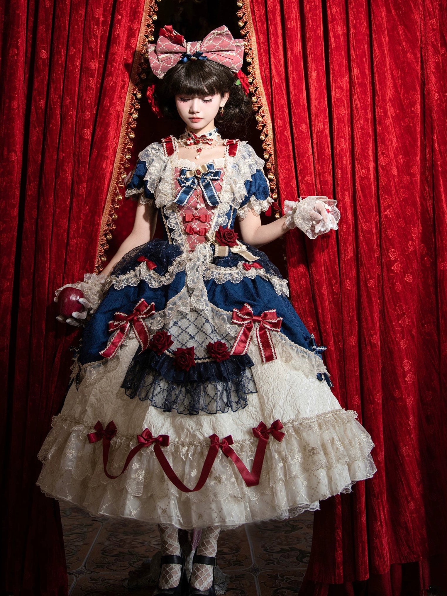 Mirror Snow White プリンセススイートドレス・ネイビー