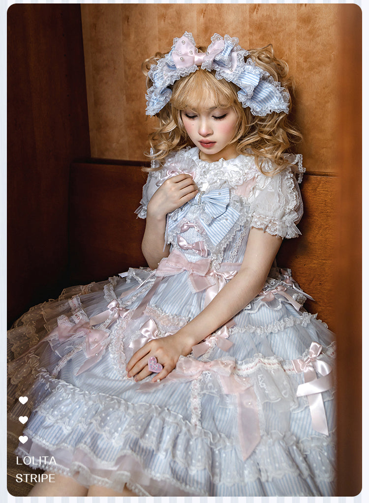 【受注予約5/14まで】Striped Maiden ハートのジャンパースカート