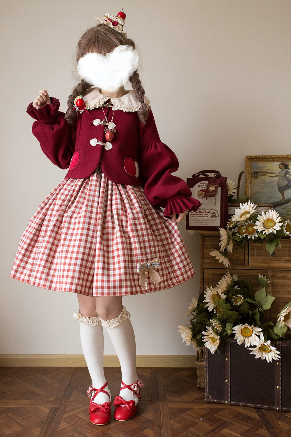 【予約販売】Apple Garden バイエルン風リバーシブルスカート