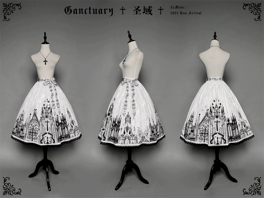 [Sale period ended] Sanctuary Gothic Lolita print skirt