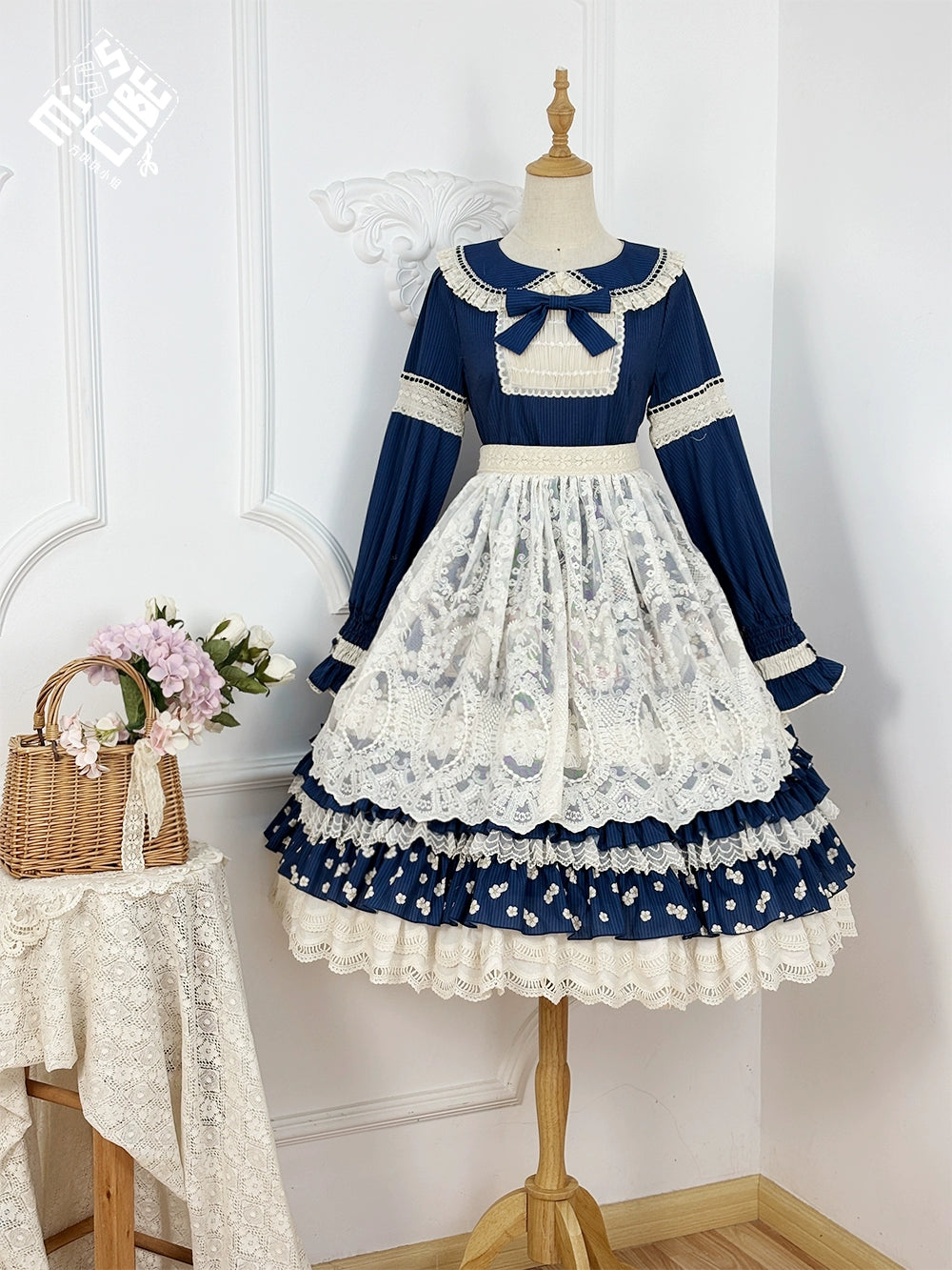 【予約販売】Sweetie Sheep フリルワンピース・プリントタイプ
