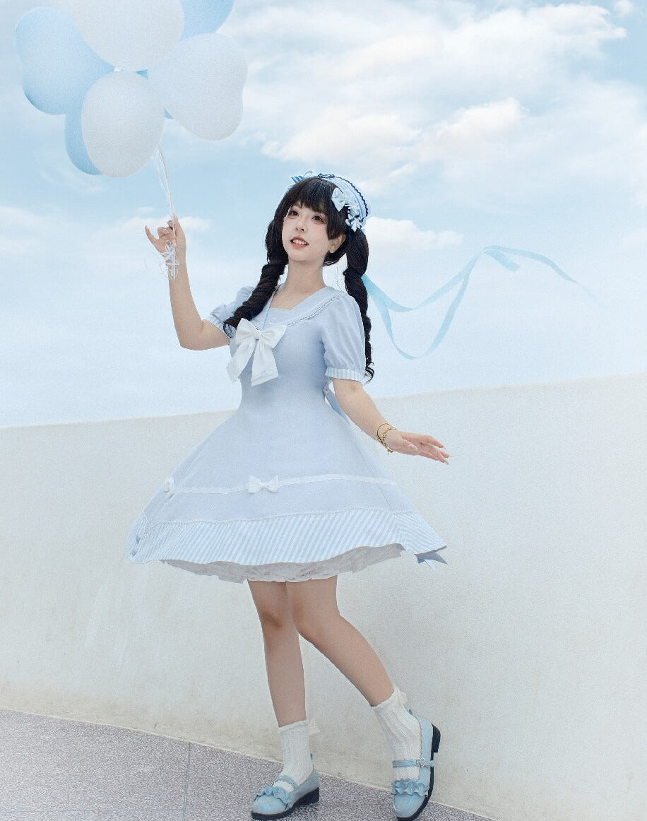 【受注予約7/30まで】Blue Sky Marine セーラーワンピース