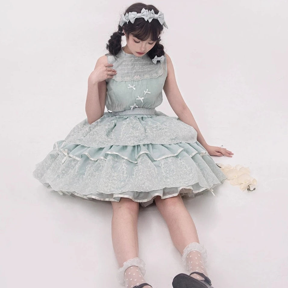 [Sales period ended] Fourteen-line Summer 4-tier skirt