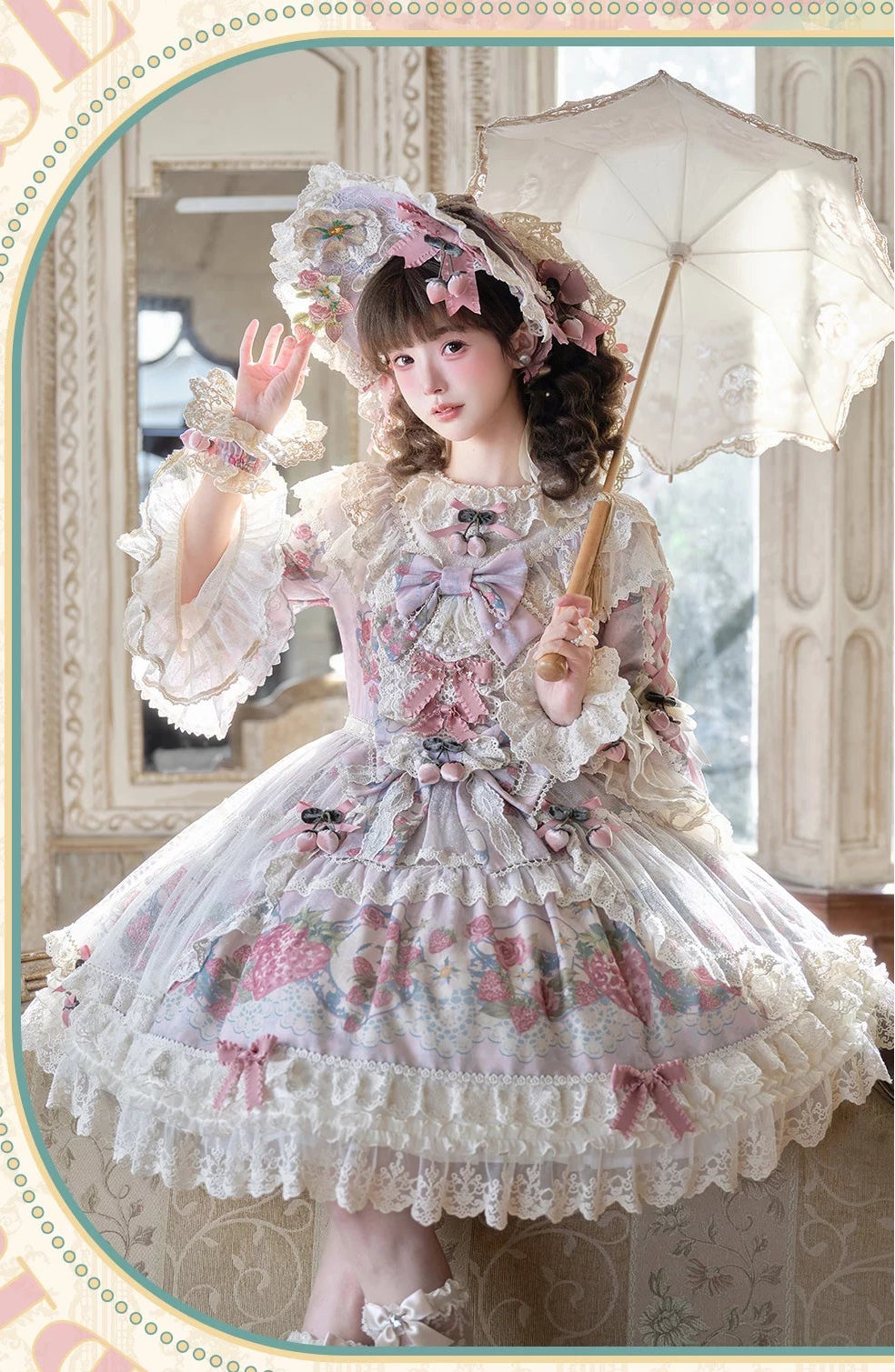 【受注予約11/12まで】 Porcelain Strawberry プリンセスドレス