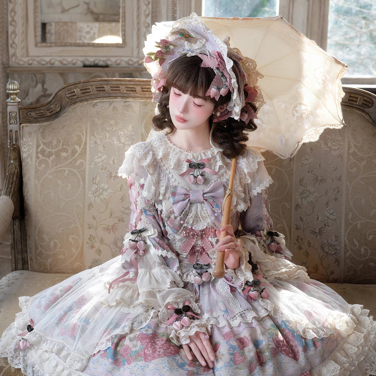 【受注予約11/12まで】 Porcelain Strawberry プリンセスドレス