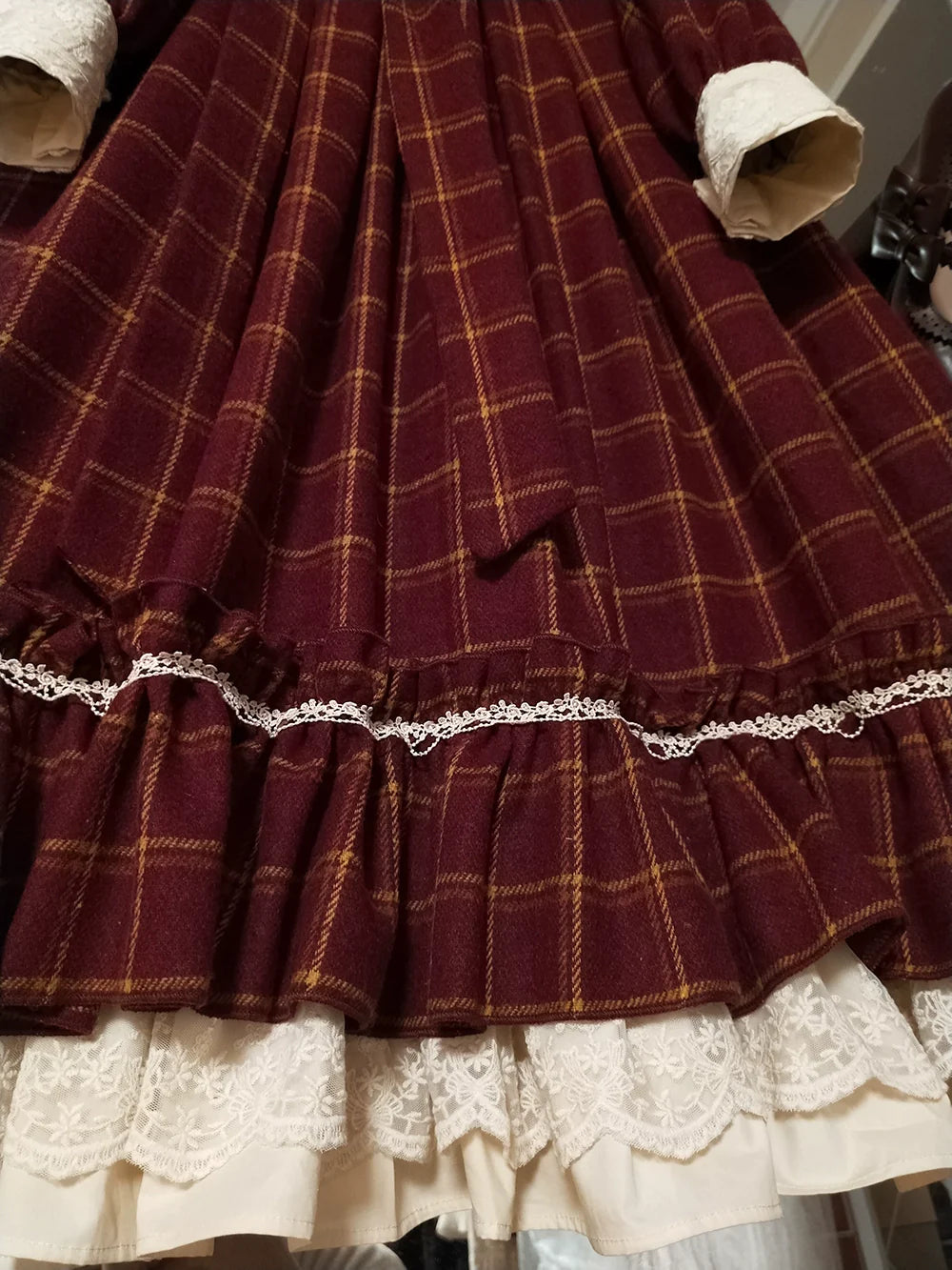 [Pre-order] British Classical Lolita Warm Check Dress