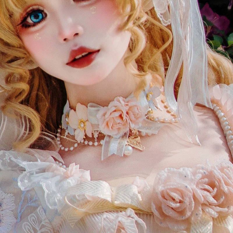 【同時購入のみ】Rose Letter プリンセス帽子・チョーカー・グローブ・カゴバッグ