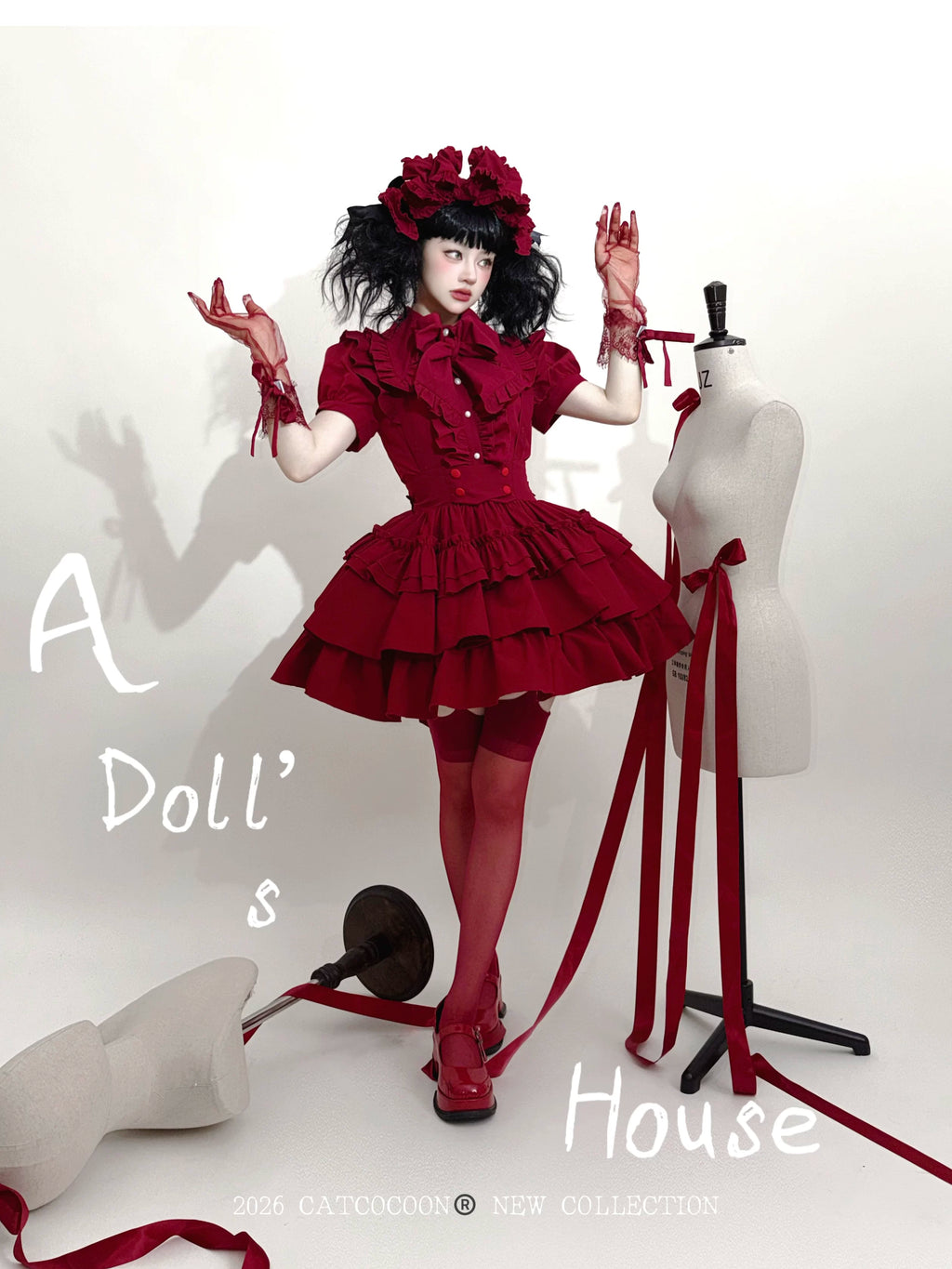 Doll's House フリル半袖ブラウス 全3色