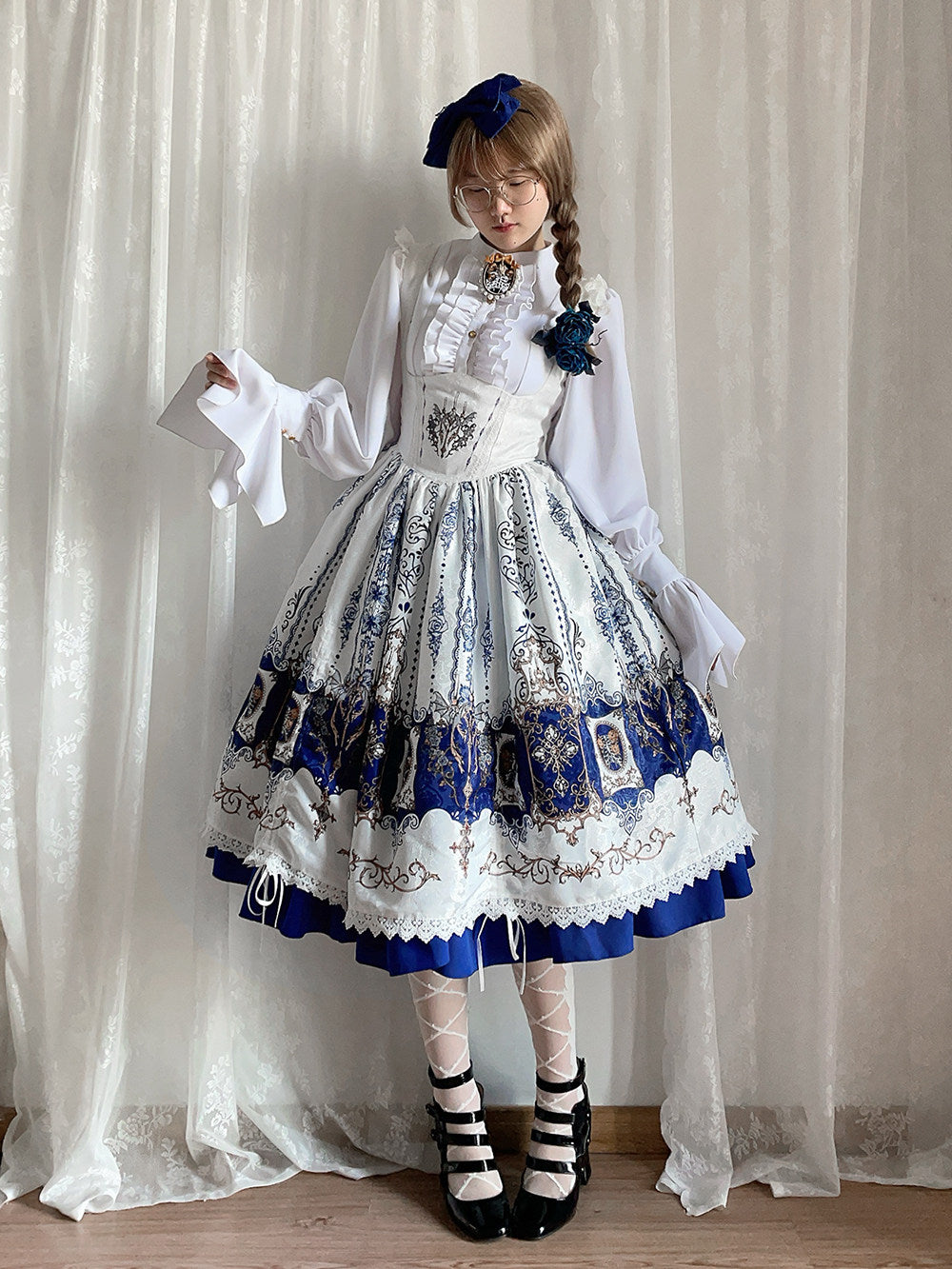 【受注予約1/18まで】Blood Night Lantern Master プリントジャンパースカート