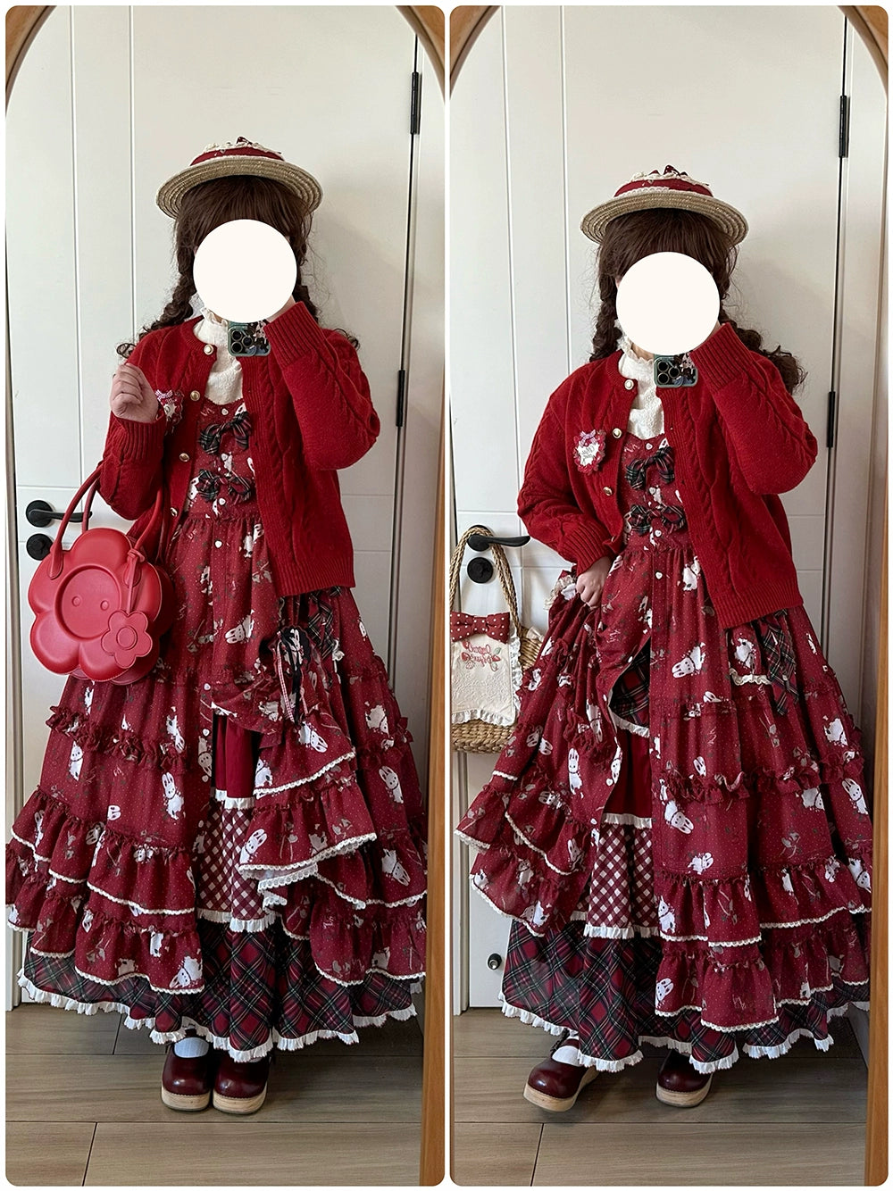 【予約販売】Sweet Berry Rabbit ジャンパースカート
