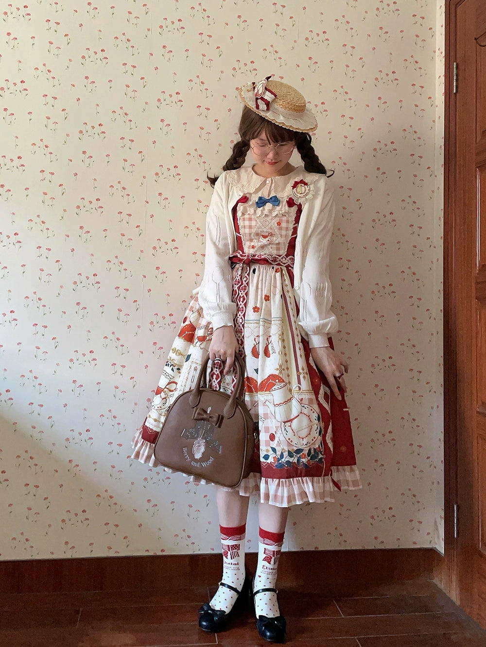【予約販売】Picnic Tea Party ジャンパースカート
