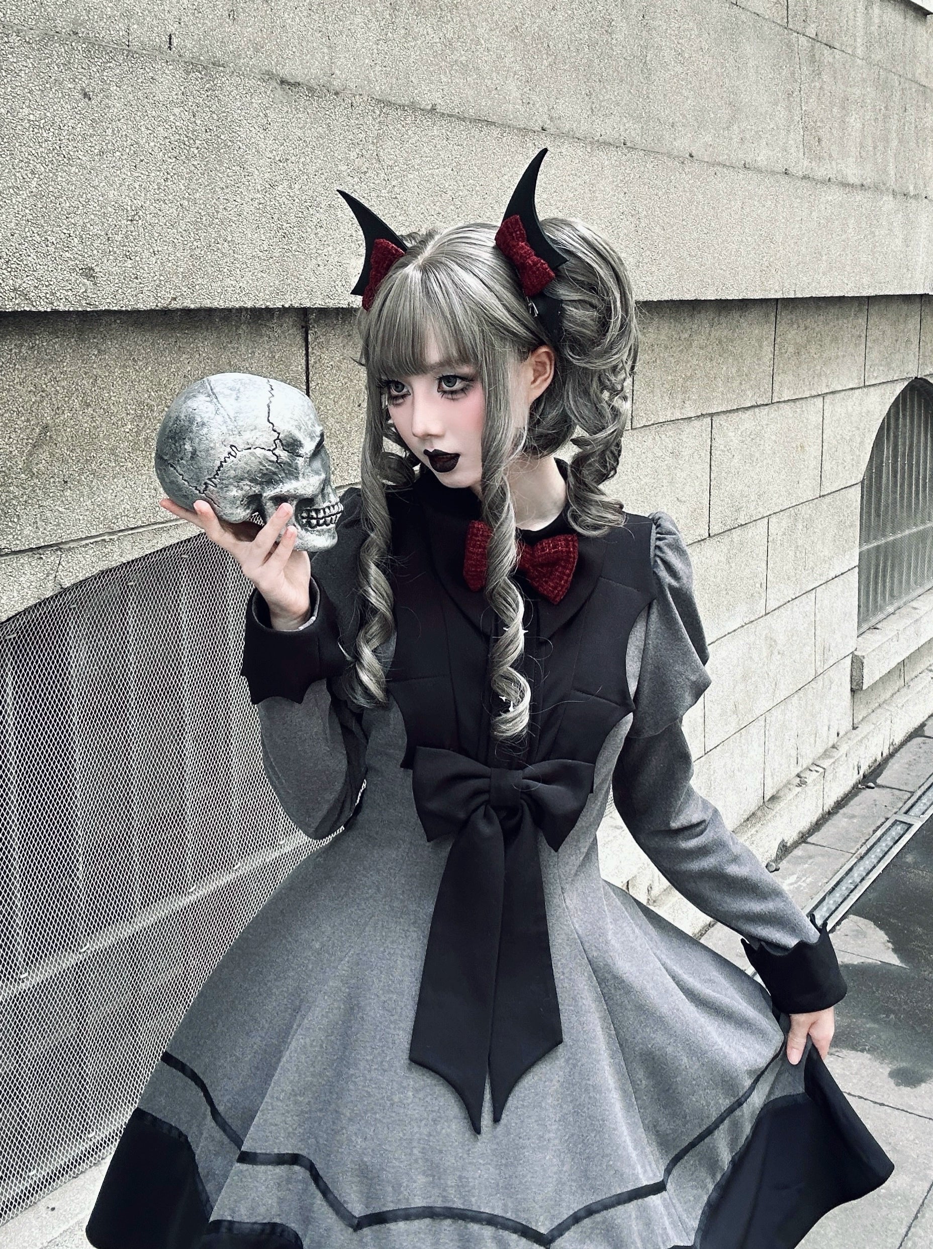 【受注予約6/29まで】Vampire Girl 蝙蝠ワンピース