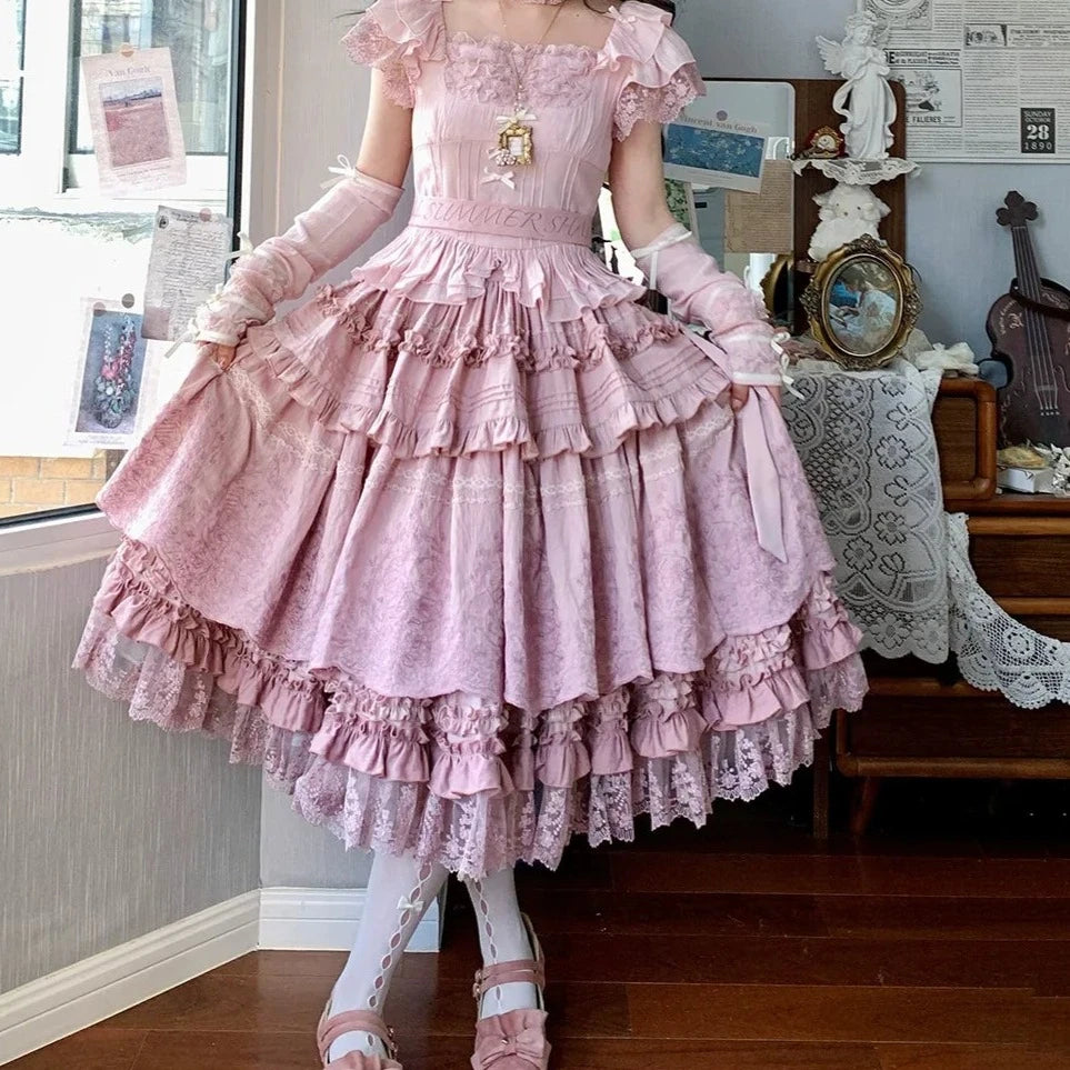 十四行詩 レースと刺繍のスカート – ロリータファッション通販RonRon 十四行詩 レースと刺繍のスカート – ロリータファッション通販RonRon