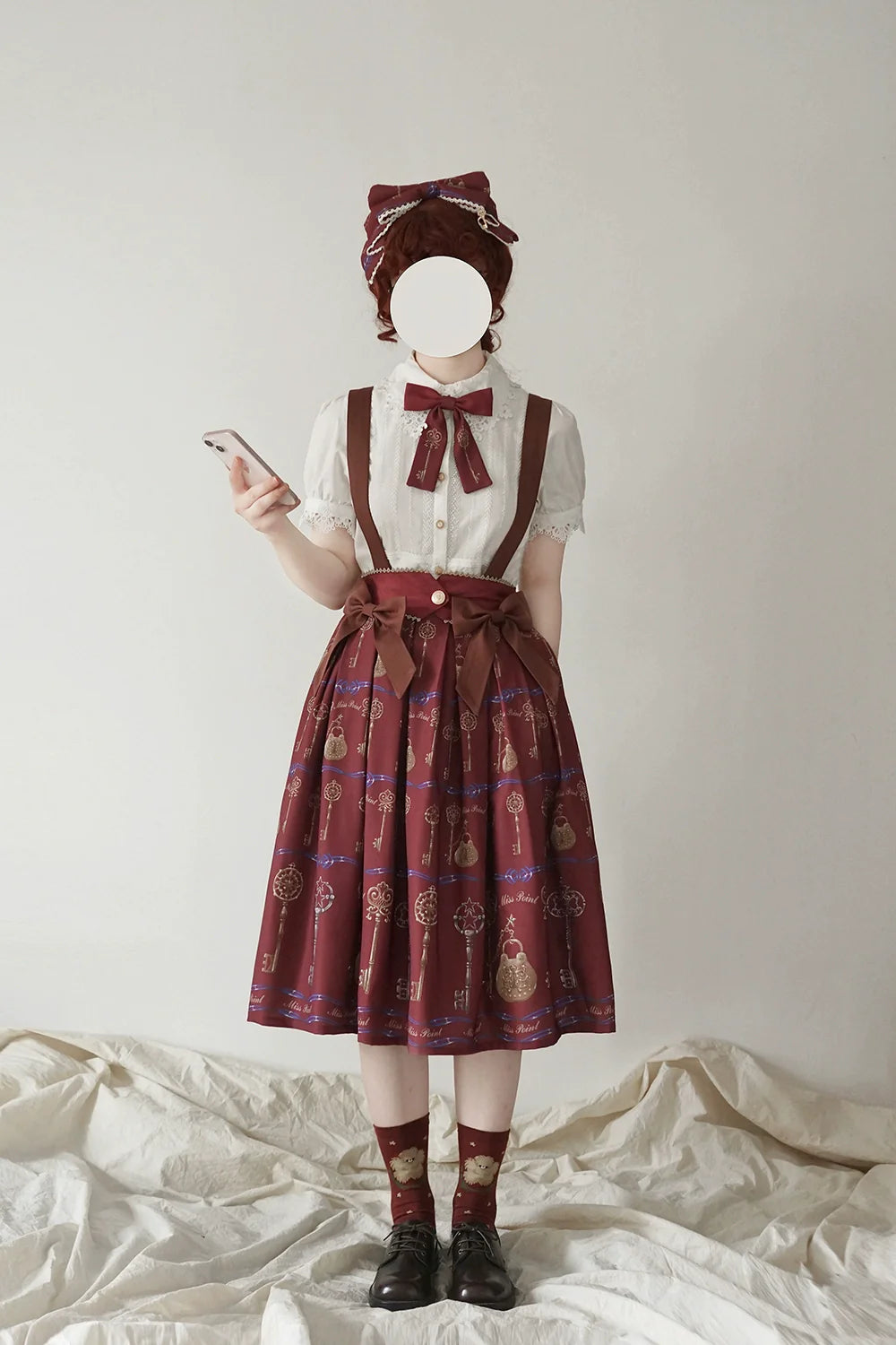 Secret Key Antique 2way Suspender Skirt