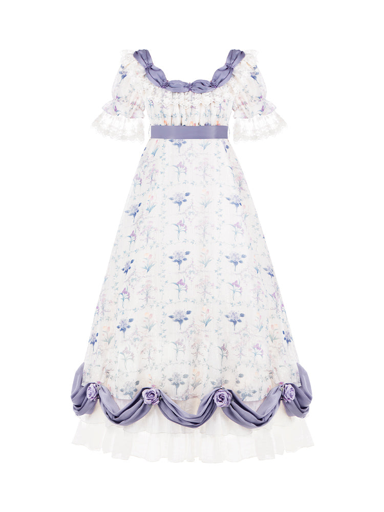 【予約販売】Iris Bouquet ハイウエストワンピースセット