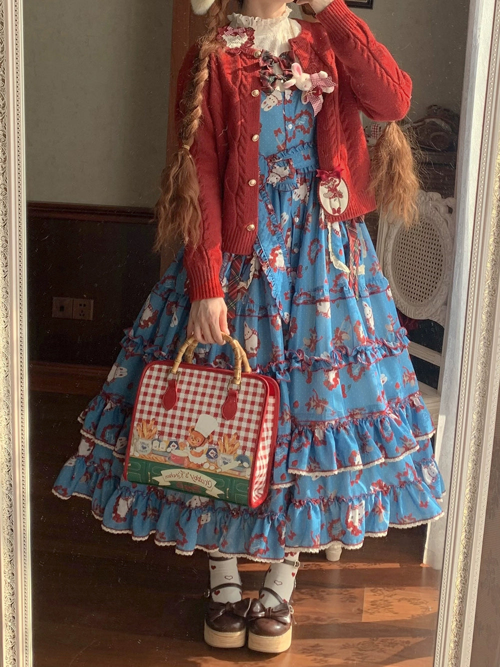 【予約販売】Sweet Berry Rabbit ジャンパースカート