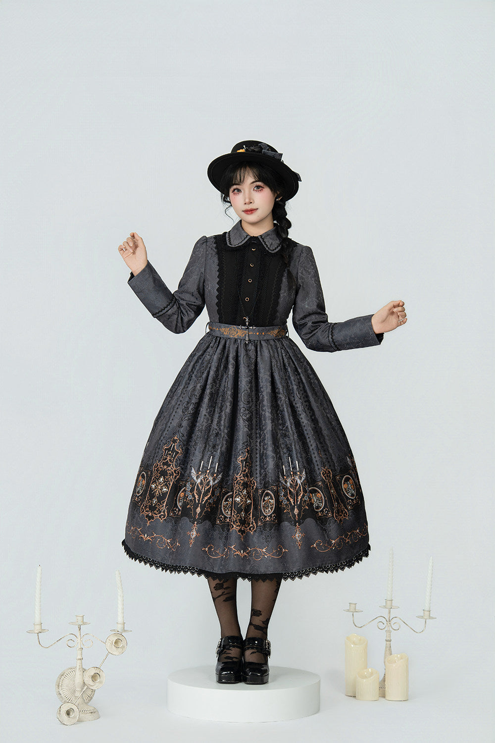 【受注予約1/18まで】Blood Night Lantern Master プリントワンピース・ストレート袖タイプ