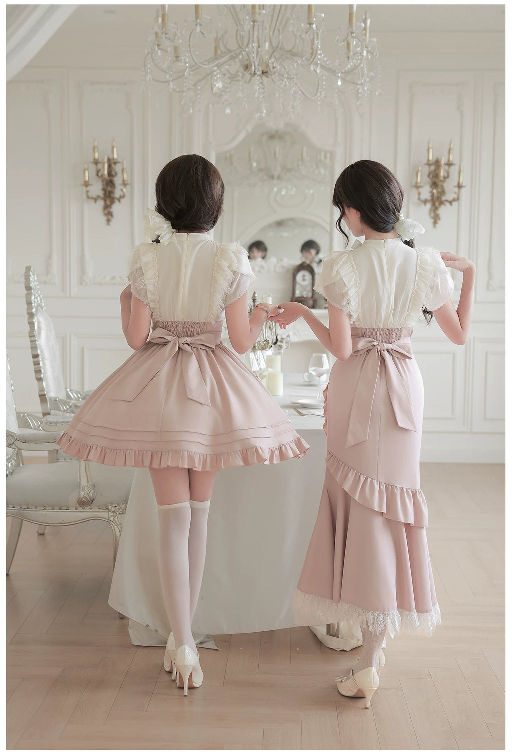 Milky Rose フェイクレイヤードミニワンピース