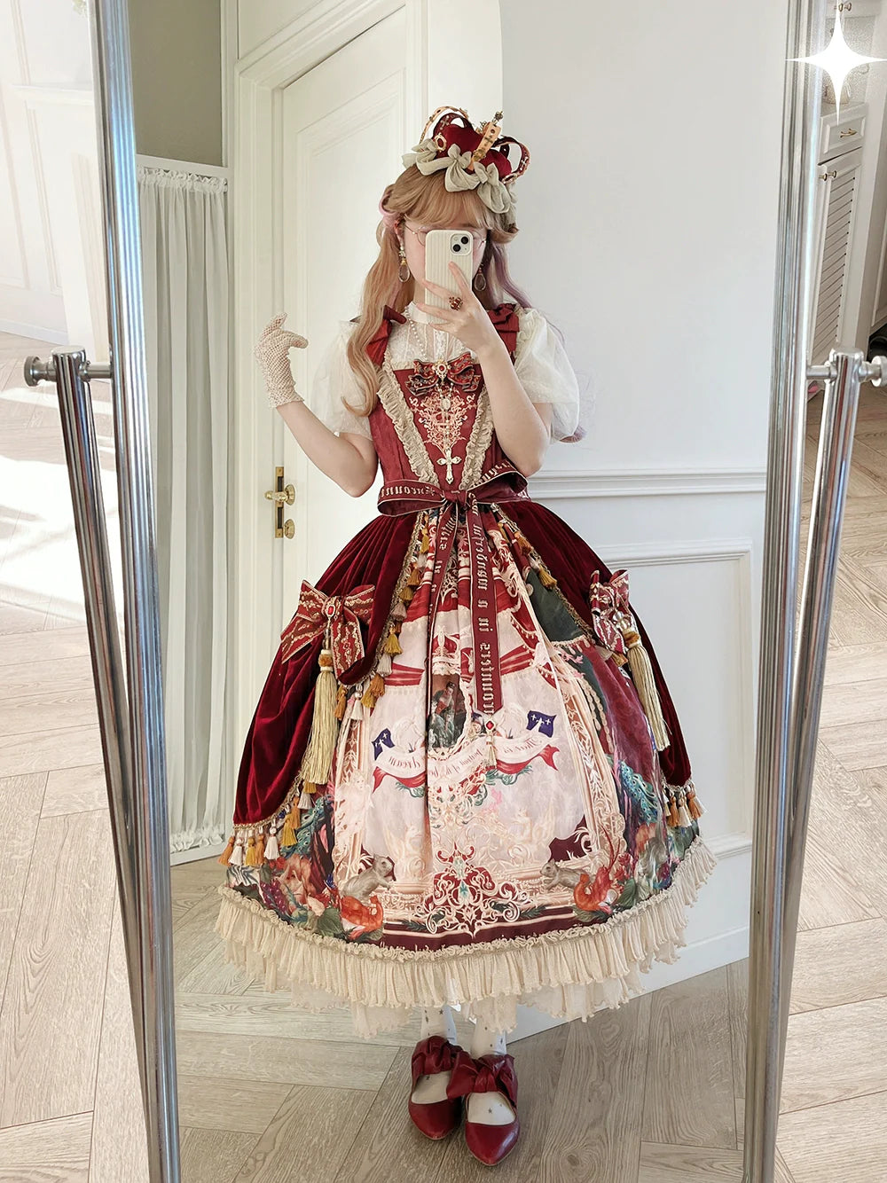 【受注予約4/8まで】Wanhua Mirror 西洋貴族風ジャンパースカート