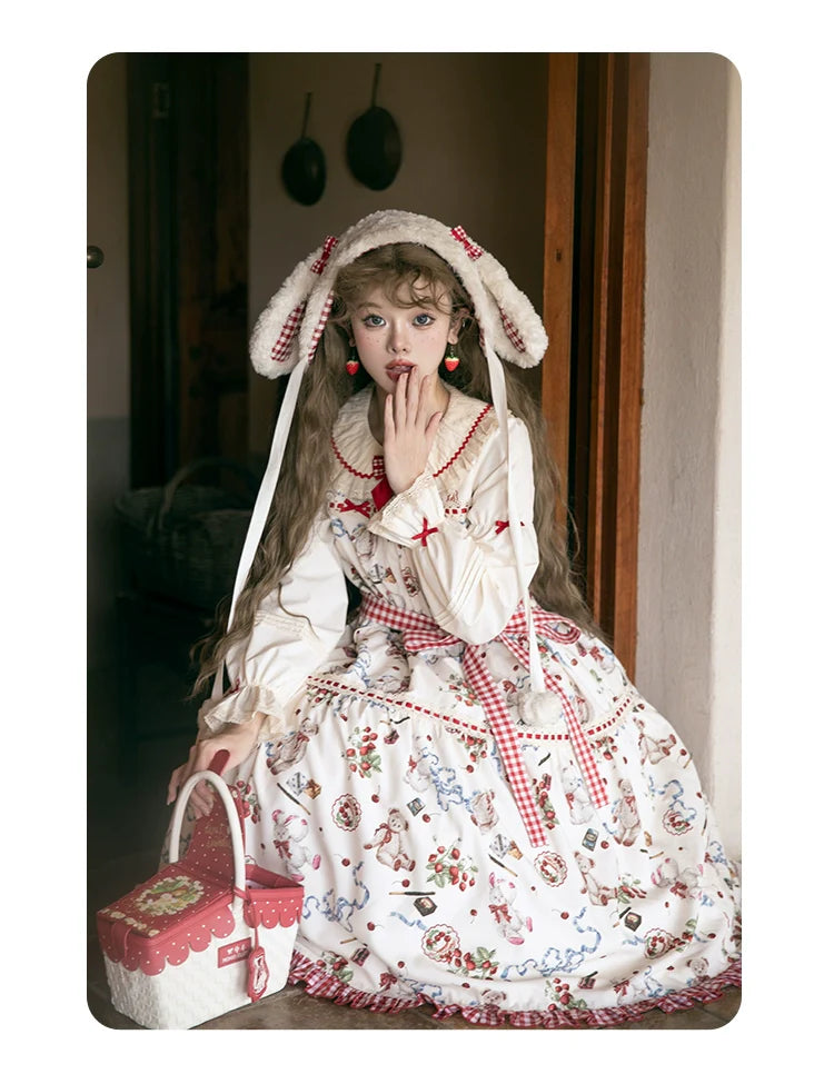 Wild Strawberries 2way long sleeve dress