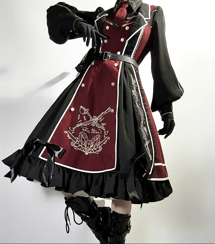 【受注予約6/28まで】The Young Sovereign ミリタリー風ジャンパースカート