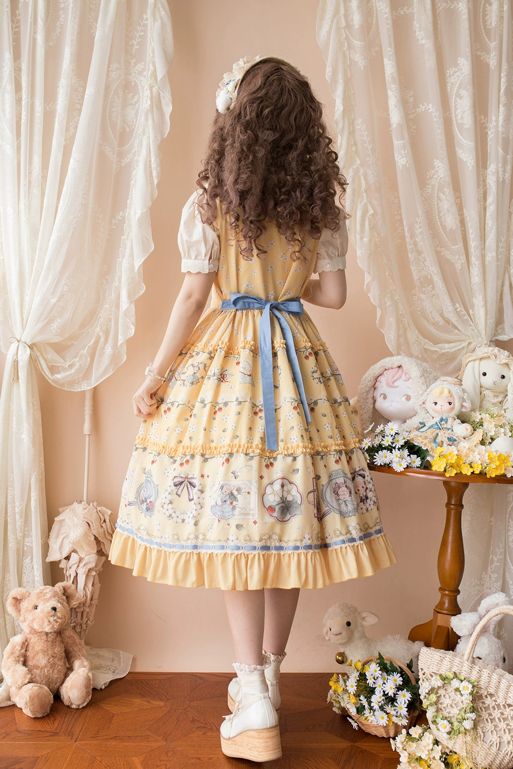 [Pre-orders available until 2/19] Sweetie Sheep Print Jumper Skirt