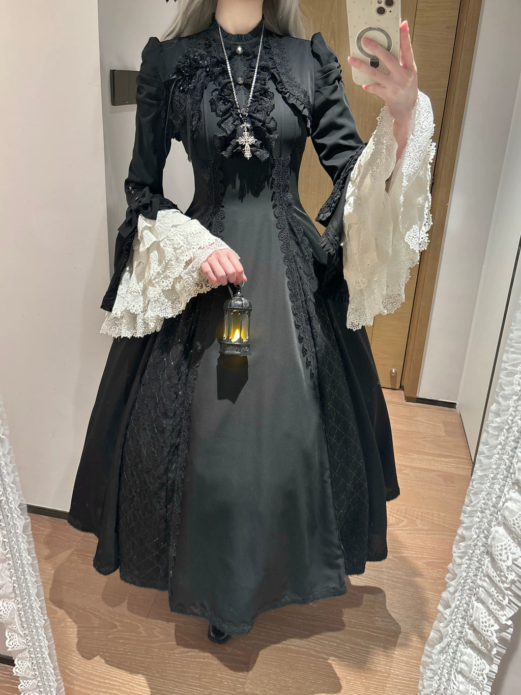 【受注予約11/4まで】Silver Mist 姫袖ゴシックワンピース