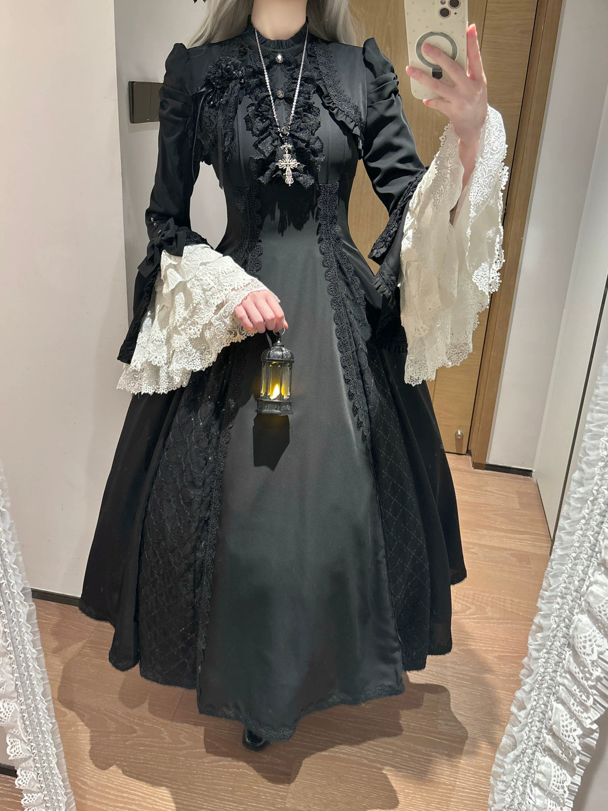 【受注予約11/4まで】Silver Mist 姫袖ゴシックワンピース