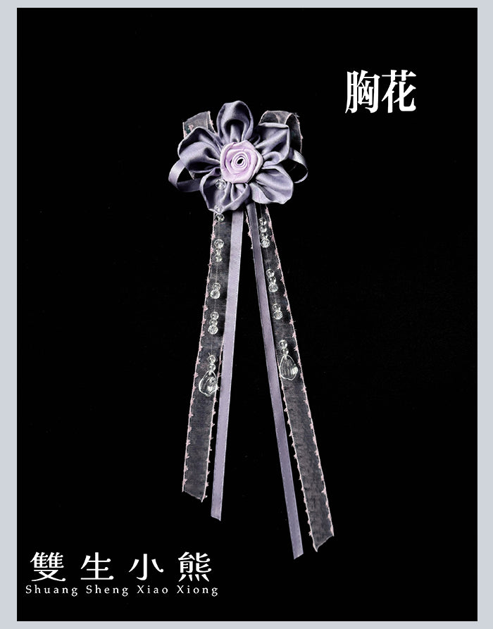 同時購入のみ【受注予約4/28まで】Camellia Dream サッシュベルト・ブローチ・コサージュ・ポシェット