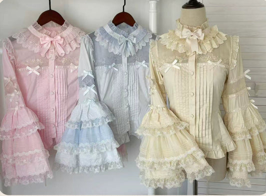 【受注予約10/15まで】Hybrid Doll Moon Island2.0 スタンドカラーブラウス