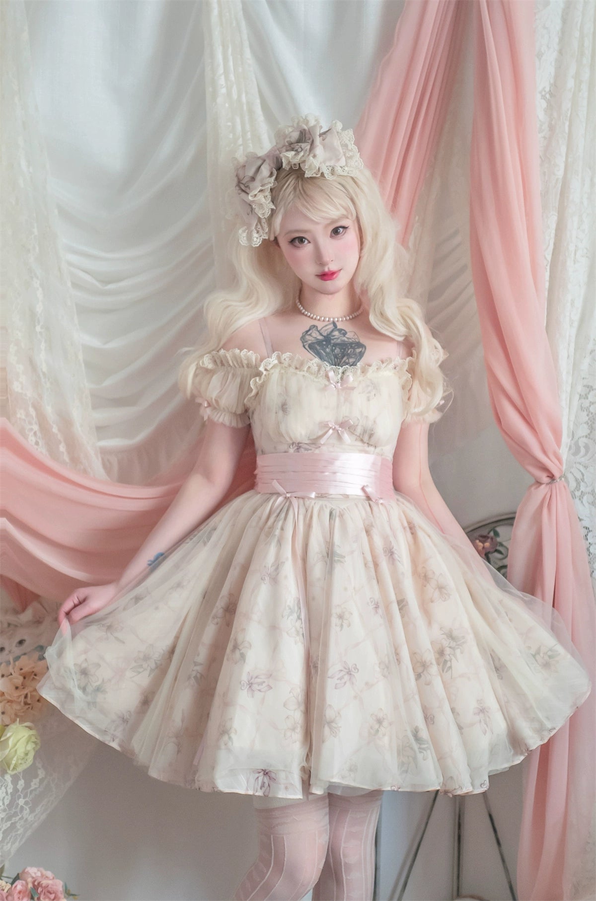 [Pre-orders available until 2/3] Lily and Wind Sheer Sleeve Jumper Skirt