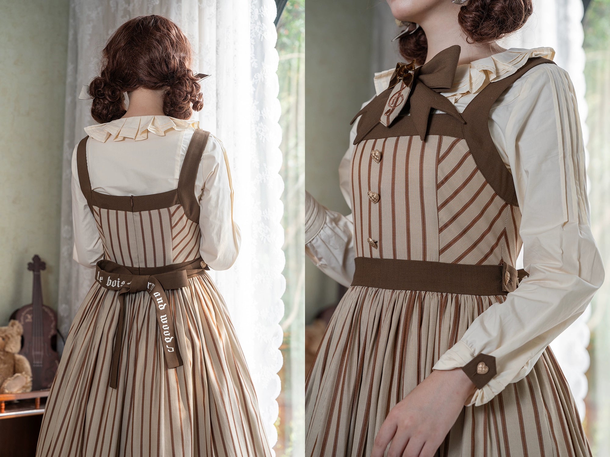 [Pre-orders available until 11/7] Twilight and Nightfall Striped Jumper Skirt