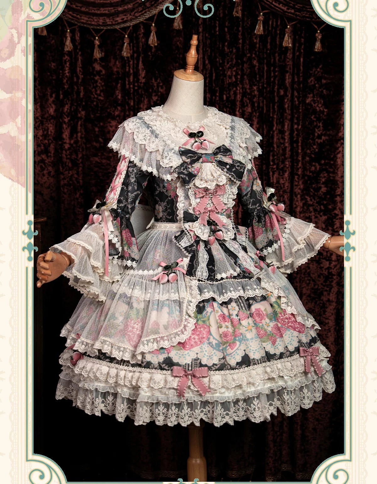 【受注予約11/12まで】 Porcelain Strawberry プリンセスドレス