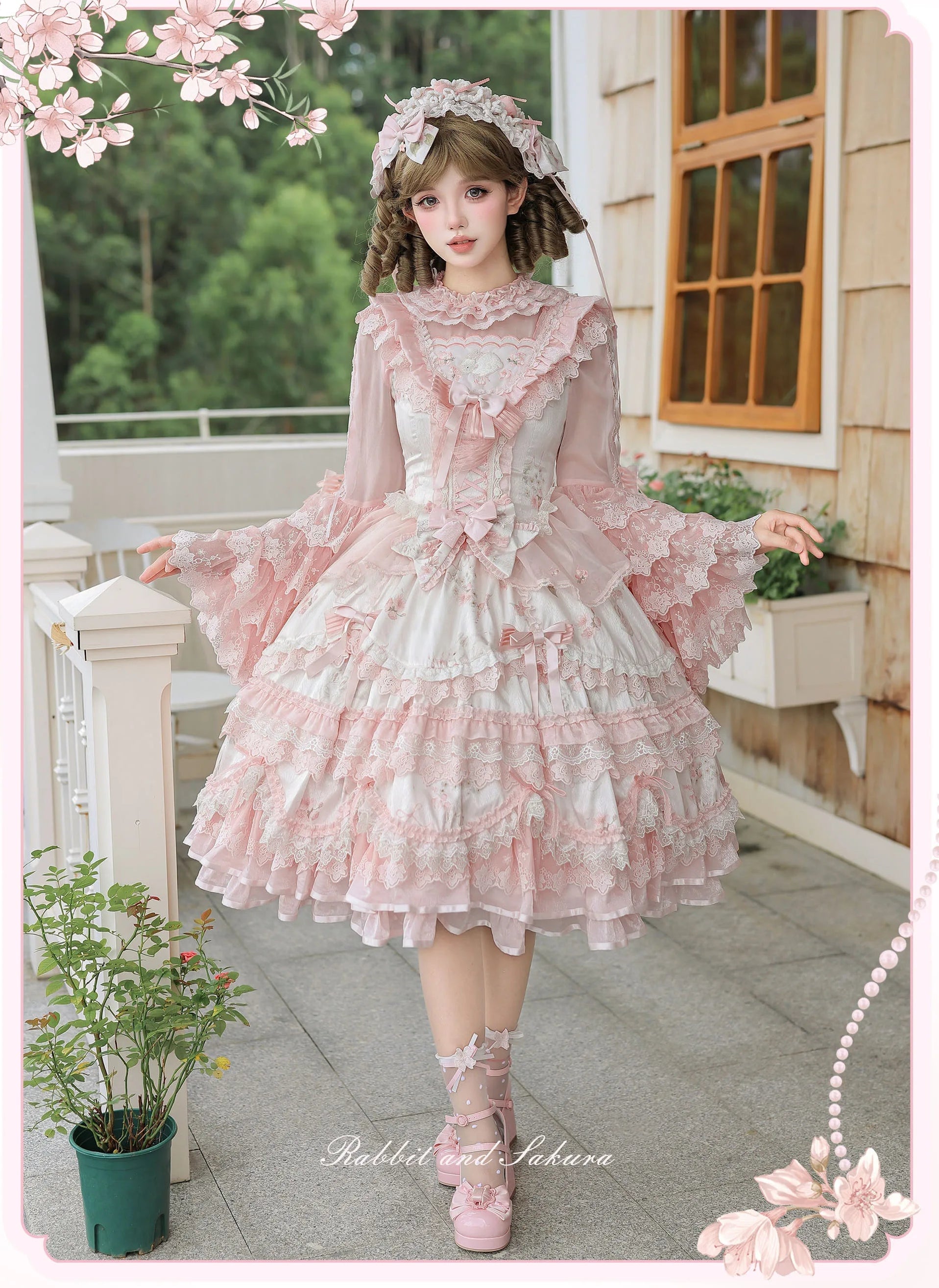 【受注予約8/5まで】Rabbit and Sakura ラグジュアリードレス