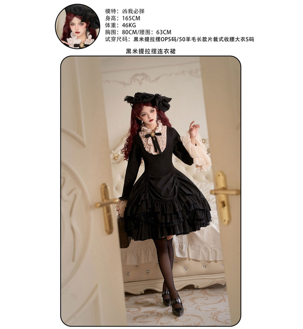 [Pre-orders available until November 12th] Yoiyami Rose Elegant Gothic Frill Dress